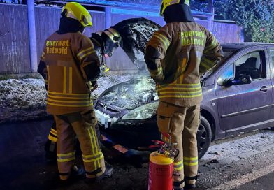 PKW Brand in Ortschaft